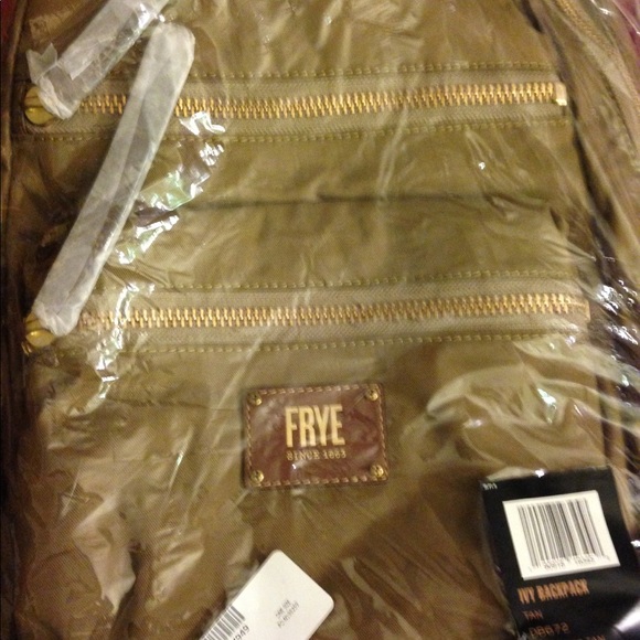 Frye Tan Ivy Nylon Water-Resistant Backpack - Picture 6 of 8